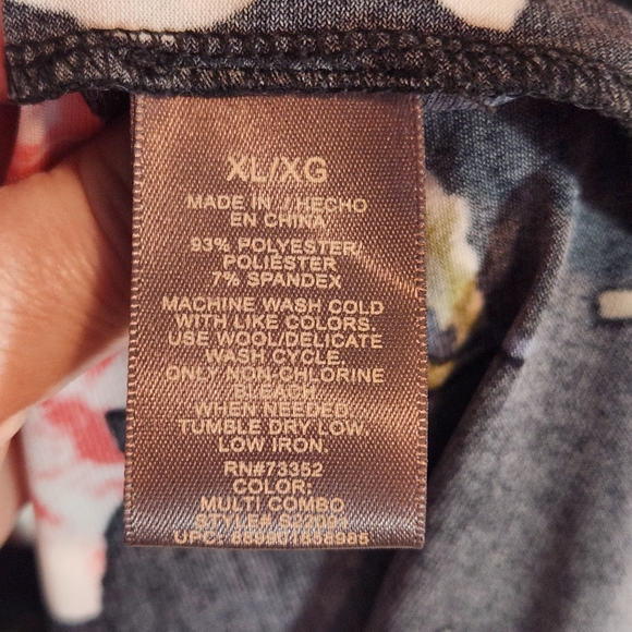 ALEXANDRA + OAK Women's Floral Short Sleeve Shirt Dress Size XL - Picture 4 of 5